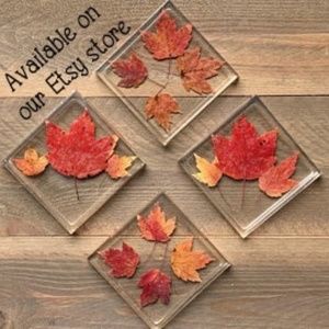 Leaves in Resin Coasters/Wall Art